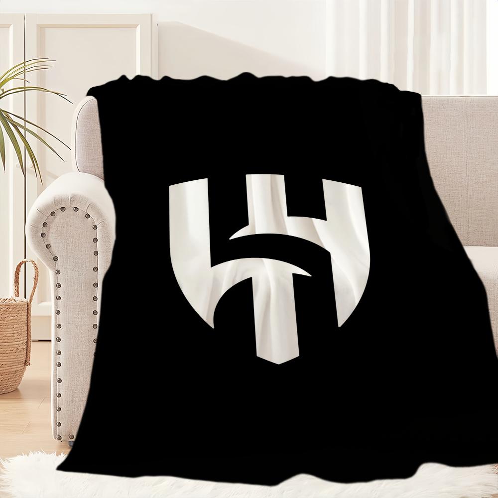 Al Hilal S-Saudi Football Club Blanket Blanket for Couch Sofa Travel Home Hiking Picni Bed Beding Flannel Blanket Birthday Gift