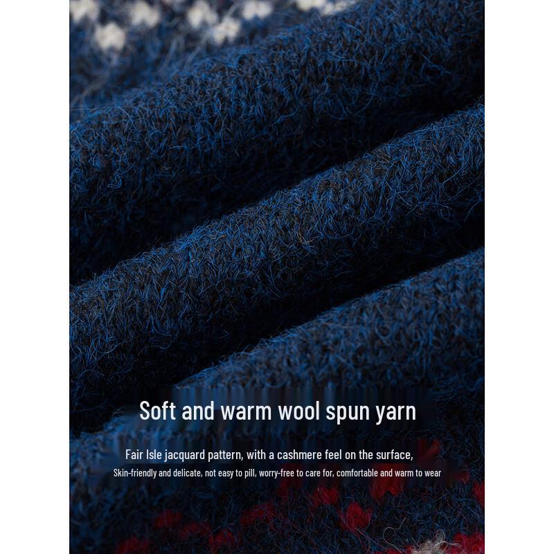 INMAN Women's Fair Isle Jacquard Wool Blend Knitwear