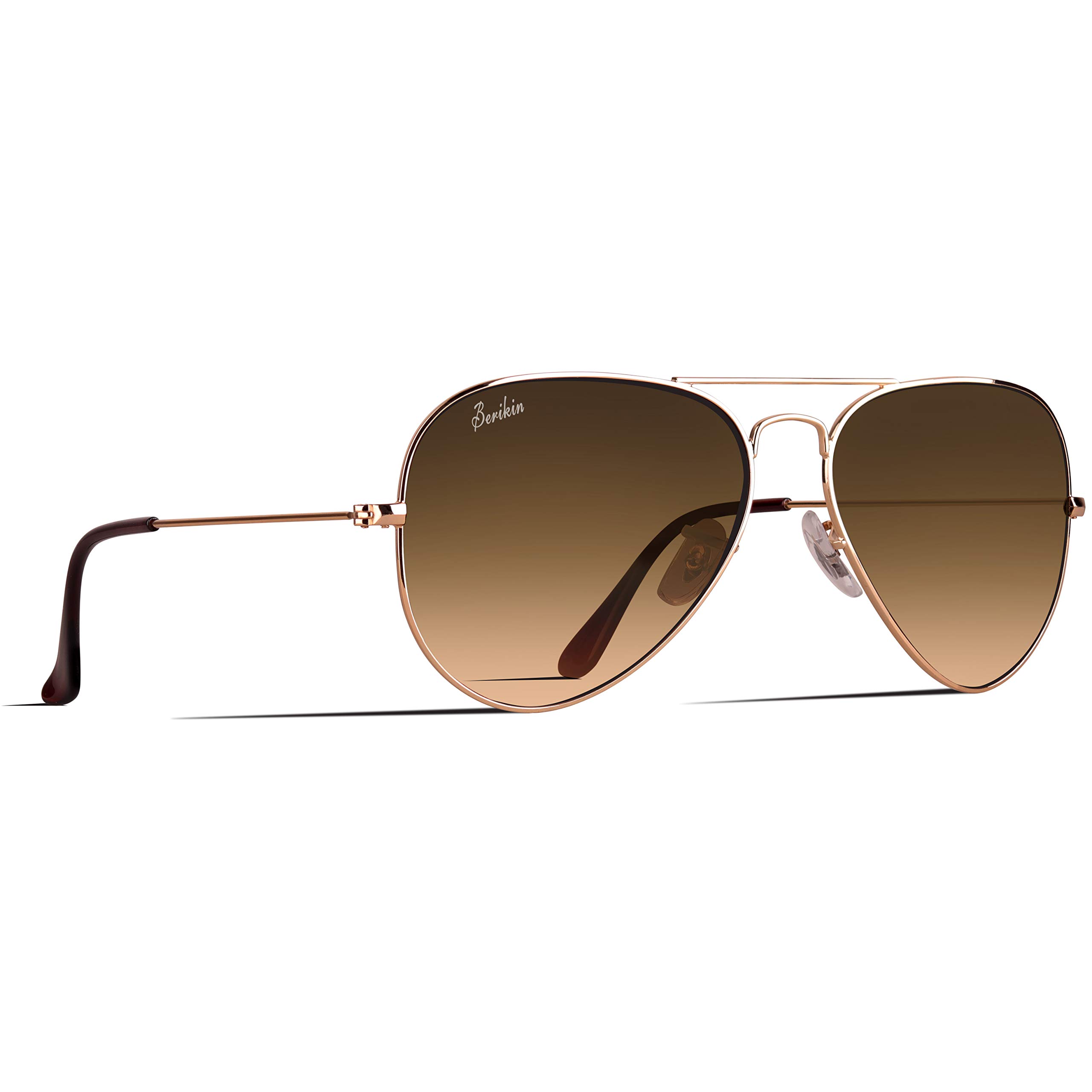 

Сонцезахисні окуляри Glass Aviator Teardrop UV400 UV400 UV400 UV Protection Sunglass for Men Women Gold Brown Gradient Lens [Berikin] Men s Women s