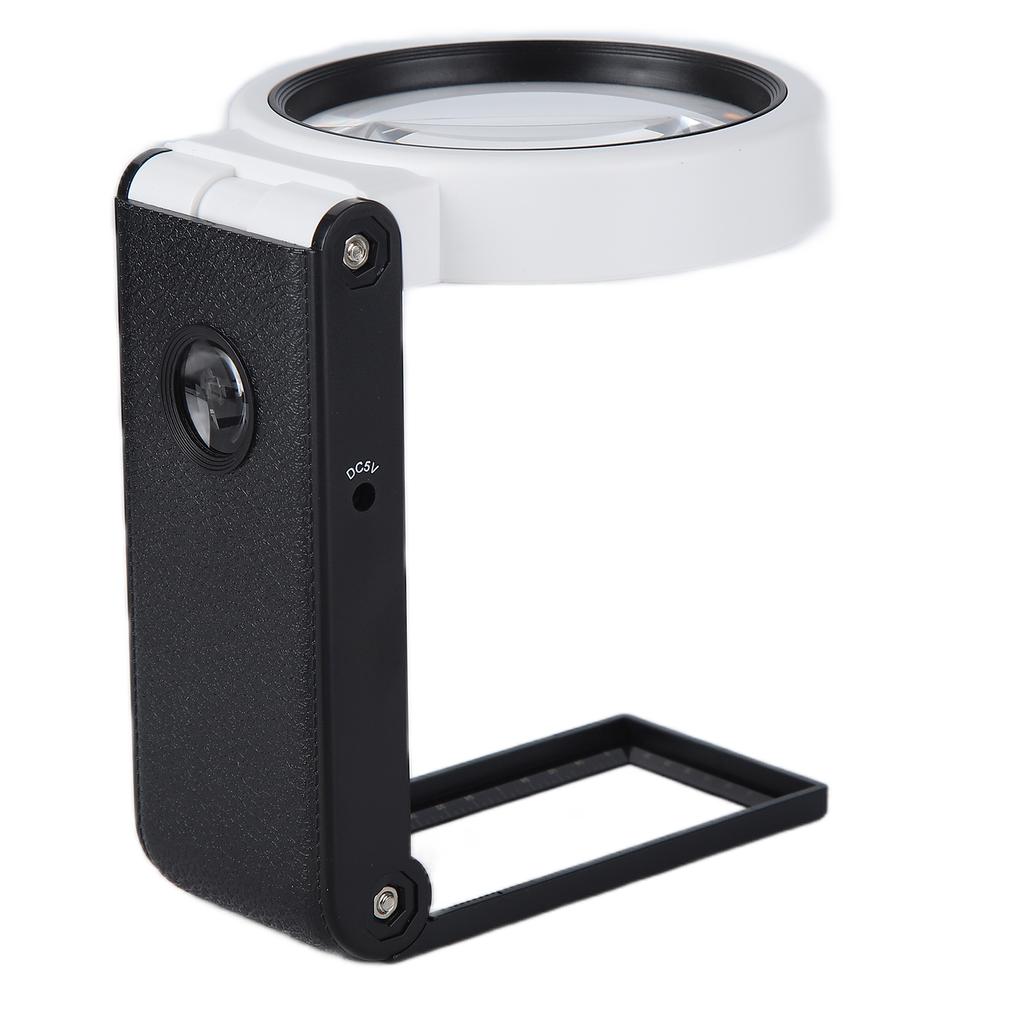 TH?7018A Lupă multifuncțională cu lumină LED Lupă pliabilă de mână pentru casă
