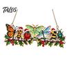 Indoor Outdoor Decorative Pendant Christmas Animal Suncatcher, Window Hanging Decor, Acrylic Holly Branch Sun Catcher, Creative New Year Gift Rainbow