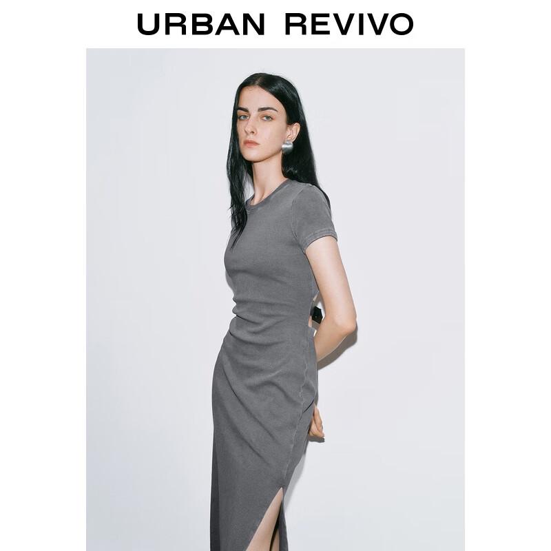 UR 2025 Autumn Cross Hollow Back Short Sleeve Dress UWJ750070