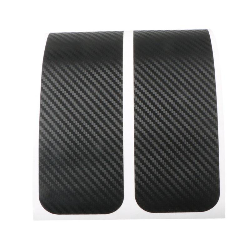 4pcs Black Car Door Sill Plate Protector 3D Carbon Fiber Look Car Sticker Sill Scuff Cover Anti Scratch Decal For All Car