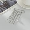 Exaggerated Design Tassel Brooches Adjustable Length Charm Trousers Pins  Gothic Style