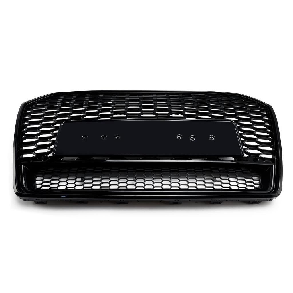 RS6 Style Honeycomb Mesh Front Grill Grille Fit A6 S6 C7 2016-2018