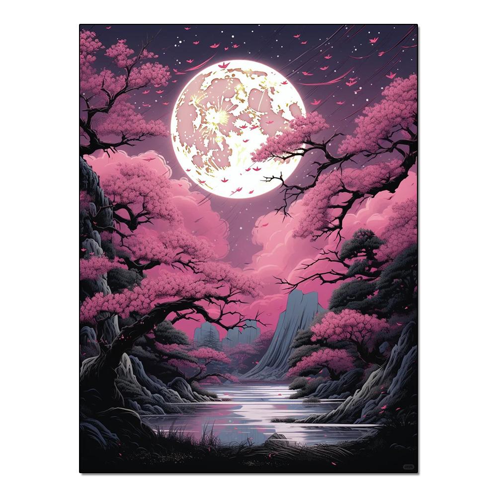 Landscape Sunset Diamond Painting Complete Kit DIY Mosaic Embroidery Hobby Handicraft Painting for Home Wall Decoration