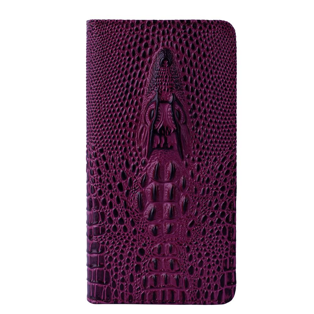 Crocodile Pattern Top Layer Cowhide Flip Wallet Phone Case for Xiaomi Poco C81X Poco X7 Civi 3 Shockproof Protective Cover