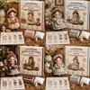 Knitting Grandma Sewing Lady Patchwork DIY Collection Kit Fabric Sewing Kit  for Adults Beginners