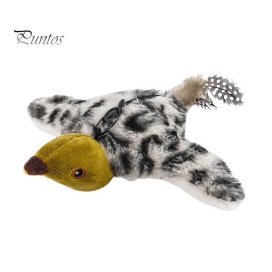 Realistic Chirping Bird Cat Toy Flapping Rechargeable Chasing Interactive Play Plush Flying for Indoor Cats Active Exercise Hunting Instincts