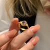 New In Vintage Palace Style Amethyst Rings for Women Light Luxury Exquisite Purple Ring Party Wedding High Quality