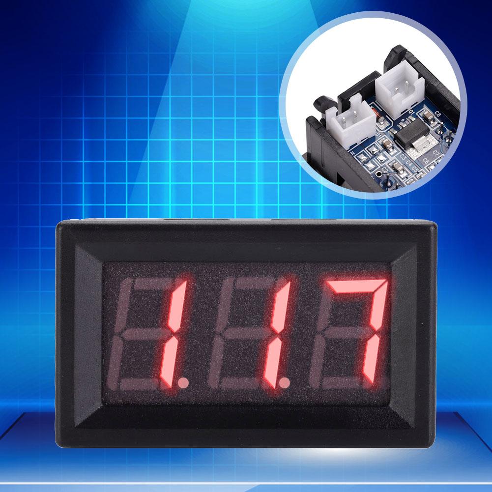 1pc LED Digit Display Panel Temperature Meter Thermometer 12V with Probe (Red)