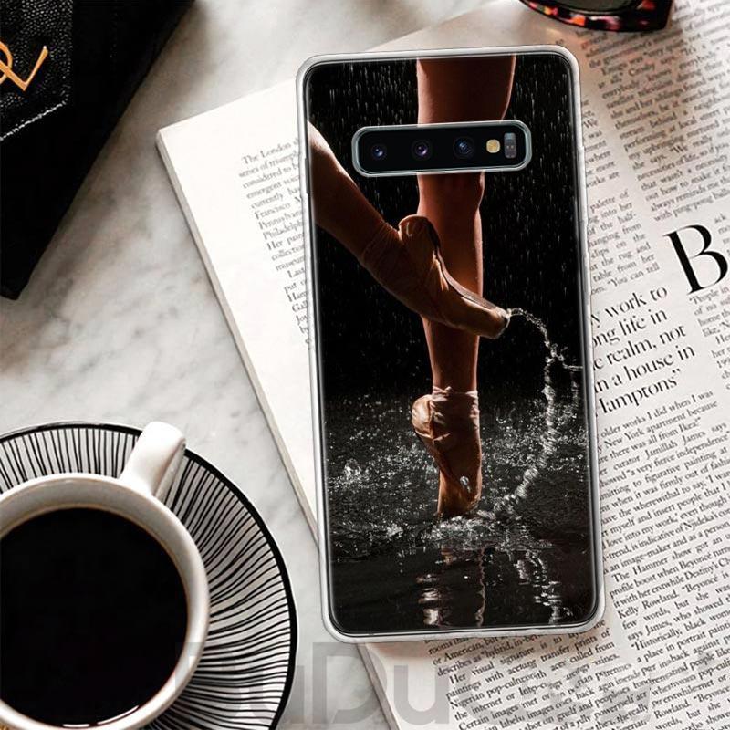 

Ballet Dancer Watercolor Cover For Samsung Galaxy S23 S22 S24 S25 Ultra Phone Case S21 Plus S20 FE S10 + S25Ultra Print Fundas S Samsung S10