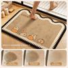 Dog Puppy Absorbent Mat Anti Slip Cat Floor Mat Creative Door Mat  Laundry Room