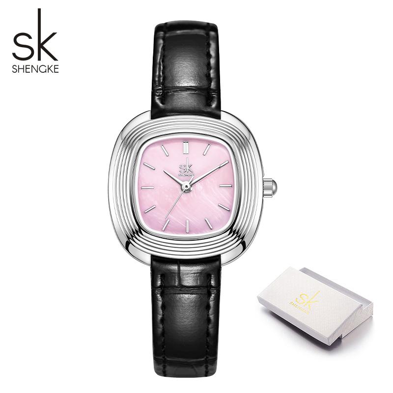 

Shengke Новый Дизайн Женские Часы Модный Стиль Женские Кварцевые Наручные Часы Элегантные Лучшие Подарки Часы для Жены, Подруги, Семьи розовый
