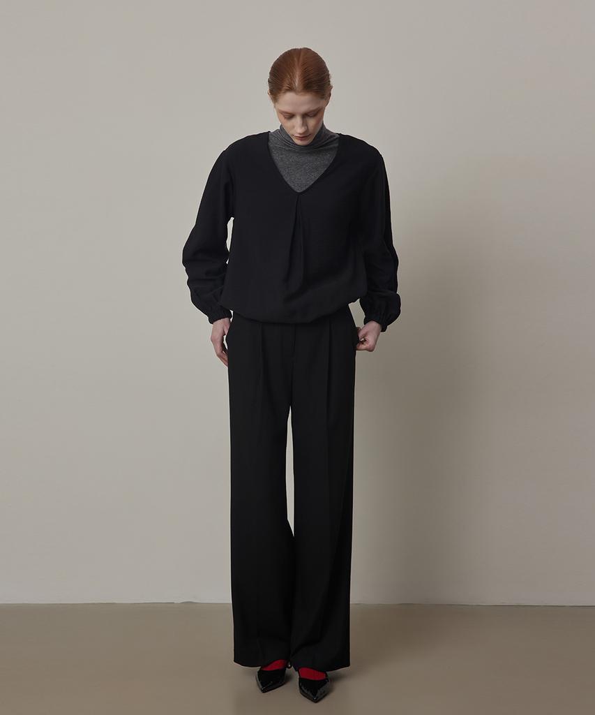 Kwinseulaebis Wool One Tuck Boy-Fit Slacks Trousers_Pants