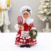 Christmas Dining Table Decorations Exquisite Mrs. Claus Design Christmas Sculptures Christmas Doll Christmas Atmosphere 32x17x9cm