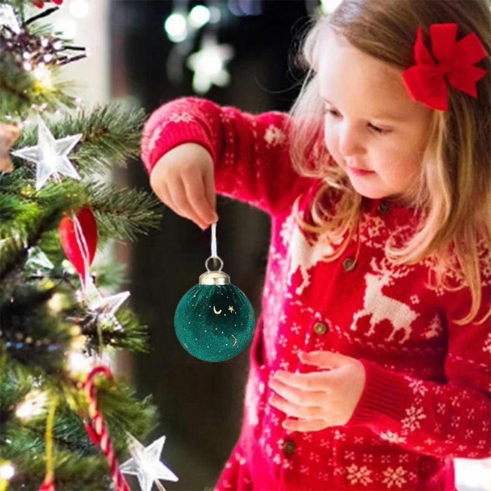 12Pcs/set Creative Velvet Christmas ball Ornaments Shiny Christmas Tree Decoration  Home Decoration
