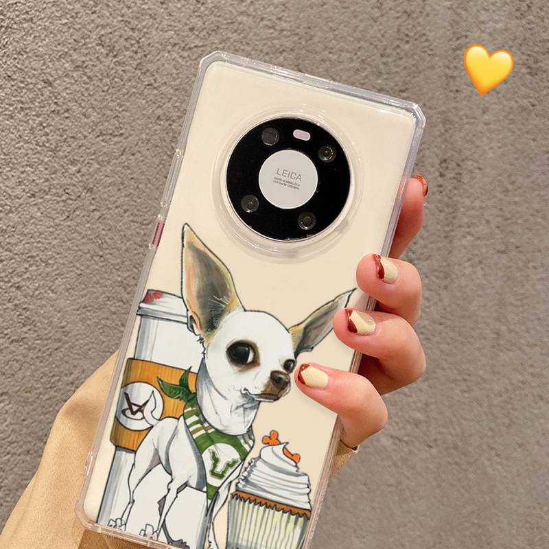 

Чехол для телефона с собакой чихуахуа для Samsung S20 ULTRA S30 для Redmi 8 для Xiaomi Note10 для Huawei Y6 Y5 Huawei NOVA 3E