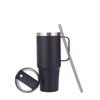 Stainless Steel Ice Ba Cup Double Vacuum Vacuum Cup Large Capacity with Straw with Lid Handle Car Cup