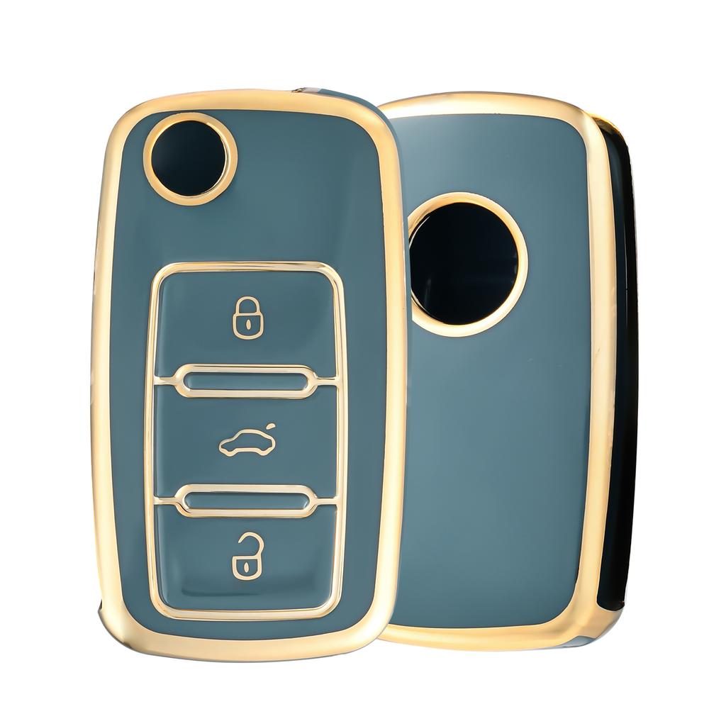 360° Protection Car Key Case Shell For Volkswagen VW Polo Tiguan Passat B5 B6 B7 Golf 5 EOS Scirocco Jetta MK6 Octavia Skoda A5