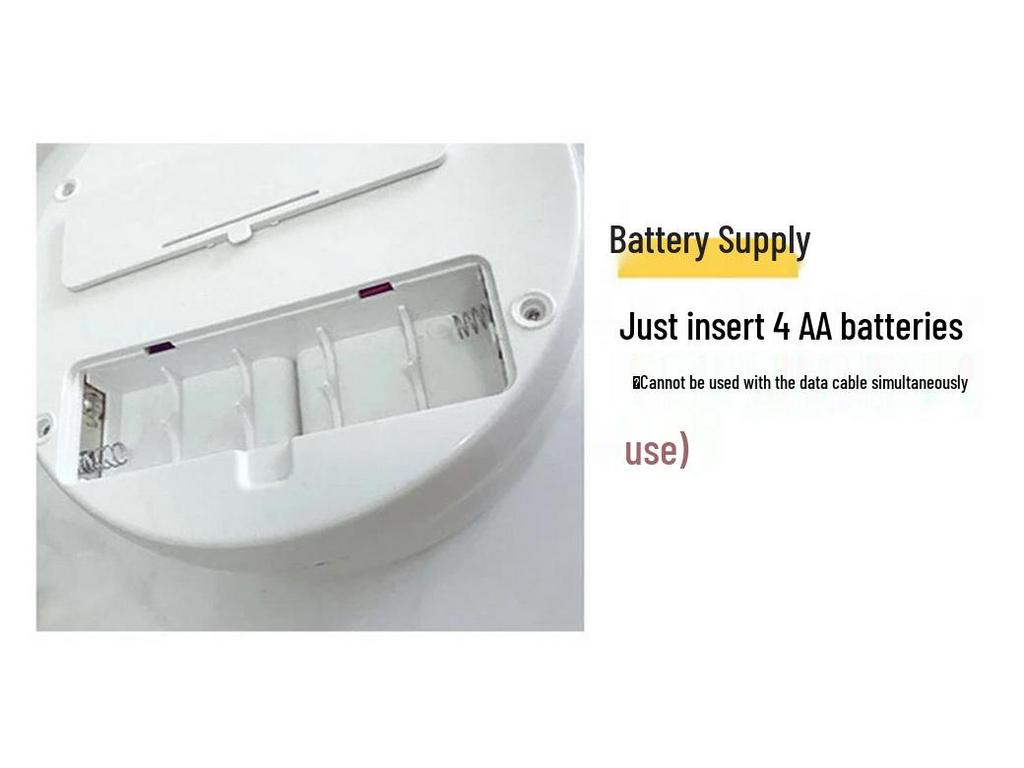 Portable LED Double-Sided Makeup Mirror with Lighted Folding Stand