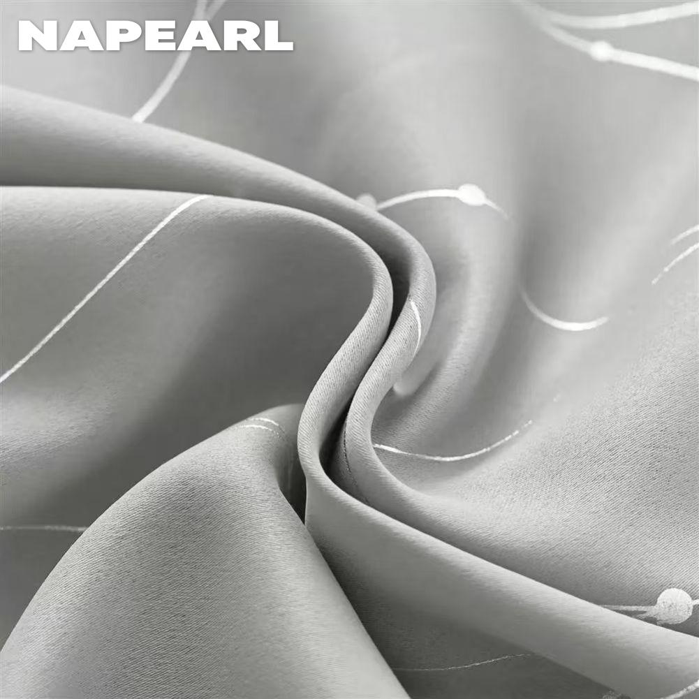 1PC NAPEARL 80% Blackout Degree Hot Silver Meteor High-precision Blackout Curtains for Bedroom Living Room Balcony Window Home Decor