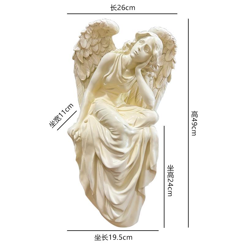 

Уличные садовые полимерные украшения ангелов, фигурки фей для двора, парка, ретро-поделки, садовая скульптура для виллы, домашний уличный декор