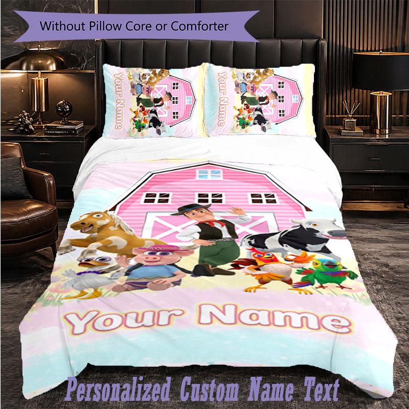 Personalized 3Pcs Bedding SetLa Granja de Zenón Custom Text Duvet Cover Pillowcase Set Bedroom Gift