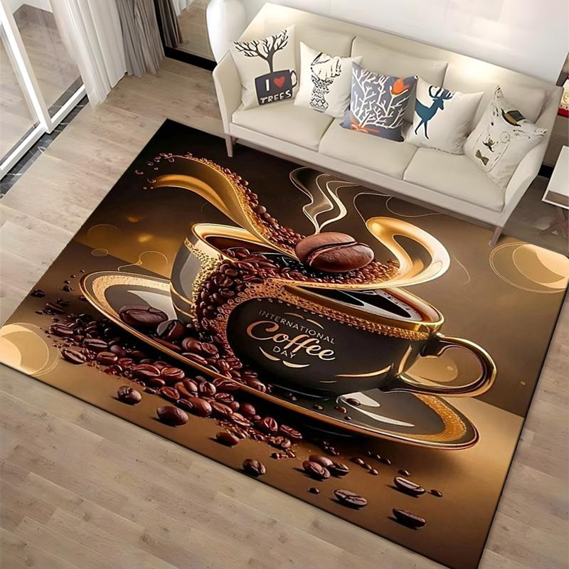 15 Size Coffee Cup Landscape Area Rugs Carpet for Home Living Room Bedroom Sofa Doormat Decoration Non slip Kids Mats Gifts