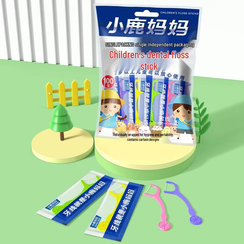 Deer Mum Children's Dental Floss Picks Set