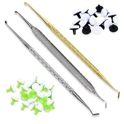 Kit d'assortiment de porte-résine composite dentaire photopolymérisable Outil pour résine composite antérieure et postérieure Kit de remplissage dentaire