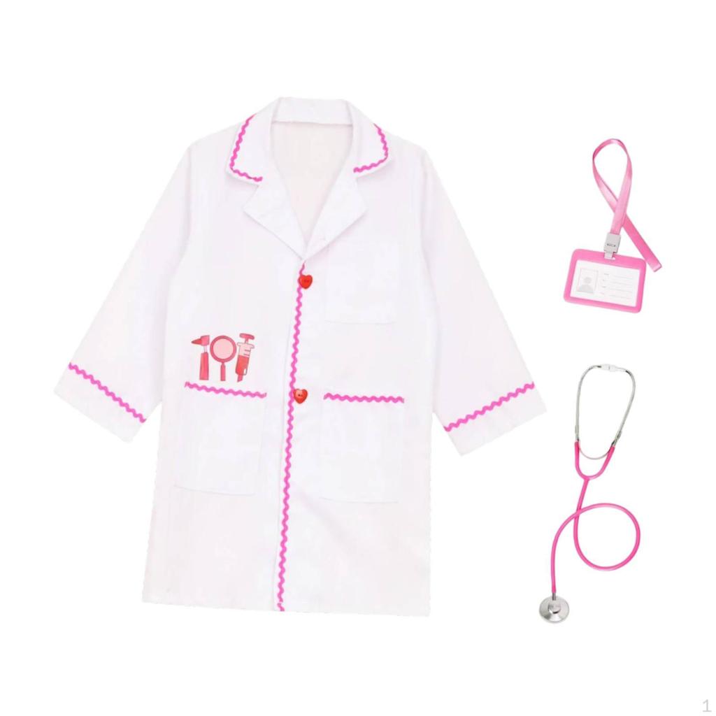 Kinder Rollenspiel Arztkostüm Kinder Krankenschwester Outfits Verkleiden Frühe Bildung für Kinder