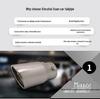 Stainless Steel Piano Black Exhaust Tailpipe for Prado, Reiz, Camry, RAV4, S6, and Civic.