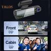 1080P Dash Cam Driving Recorder with Night Vision Loop Recording Wide-Angle Universal Easy to Install Dual Camera Dash Cam