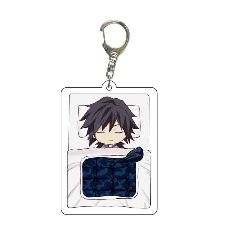 Demon Slayer Anime Keychain Acrylic Transparent Keychain Pendant Accessories For Fans Collection Gift Cosplay Merchandise