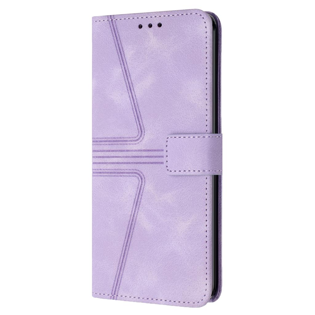 For Samsung Galaxy S23 FE Case Triangle Imprinted Anti-scratch Phone Wallet Cover