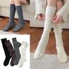 Knitted Stacked Long Tube Socks Warmth Mid Tube Socks New Hollow Calf Socks Women Girls
