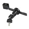 Punch Sliding Glass Door Lock for 12mm Thick Glass Clamp Zinc Alloy No Drilling Installation Luminous Positioning Feature