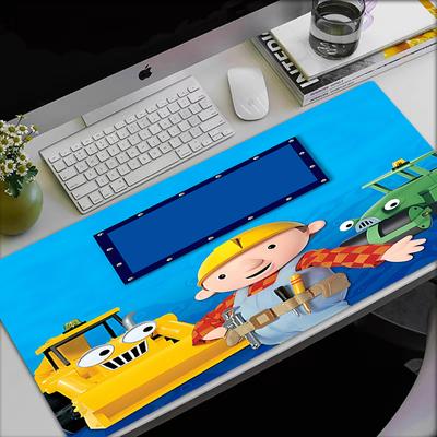 Bob der Baumeister Motiv Mauspads, Rutschfeste Gummiunterseite, Multifunktionales Büro- & Heimdekor, Perfekt zur Personalisierung des Arbeitsplatzes.