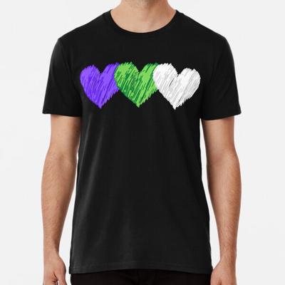 Suffragette Colours Hearts  S To 5XL Made In the AU/USA T-Shirt