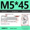 304 Stainless Steel Hex Socket Cap Screw with Washer - Sizes M3, M4, M5, M6, M8, M12