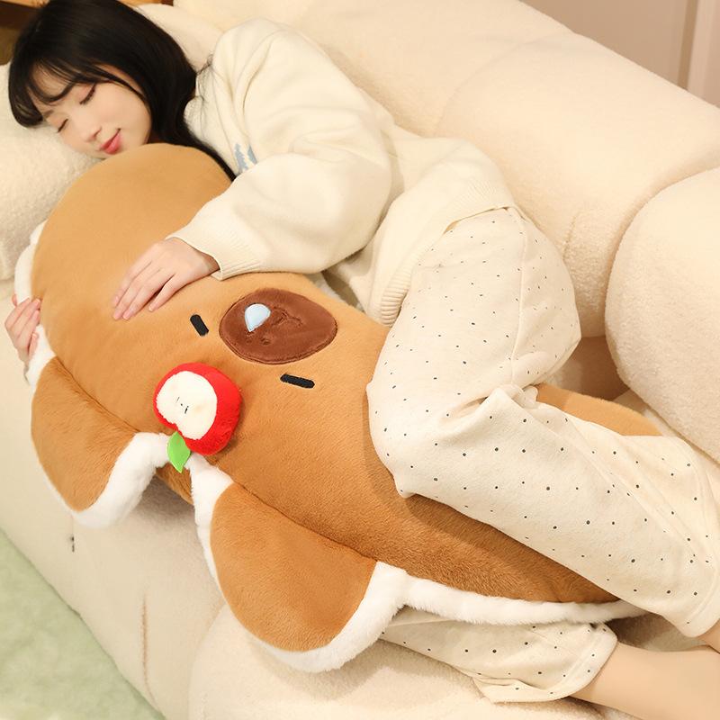 New Cute Kapibala Pillow Doll Creative Sleeping Pillow Plush Toy Doll Birthday Gift