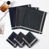 3Pcs 43x43cm 100% Cotton Yarn Dyed Men Handkerchief Classic Soft Thin Plaid Water Absorbent Sweat Wiping Towels