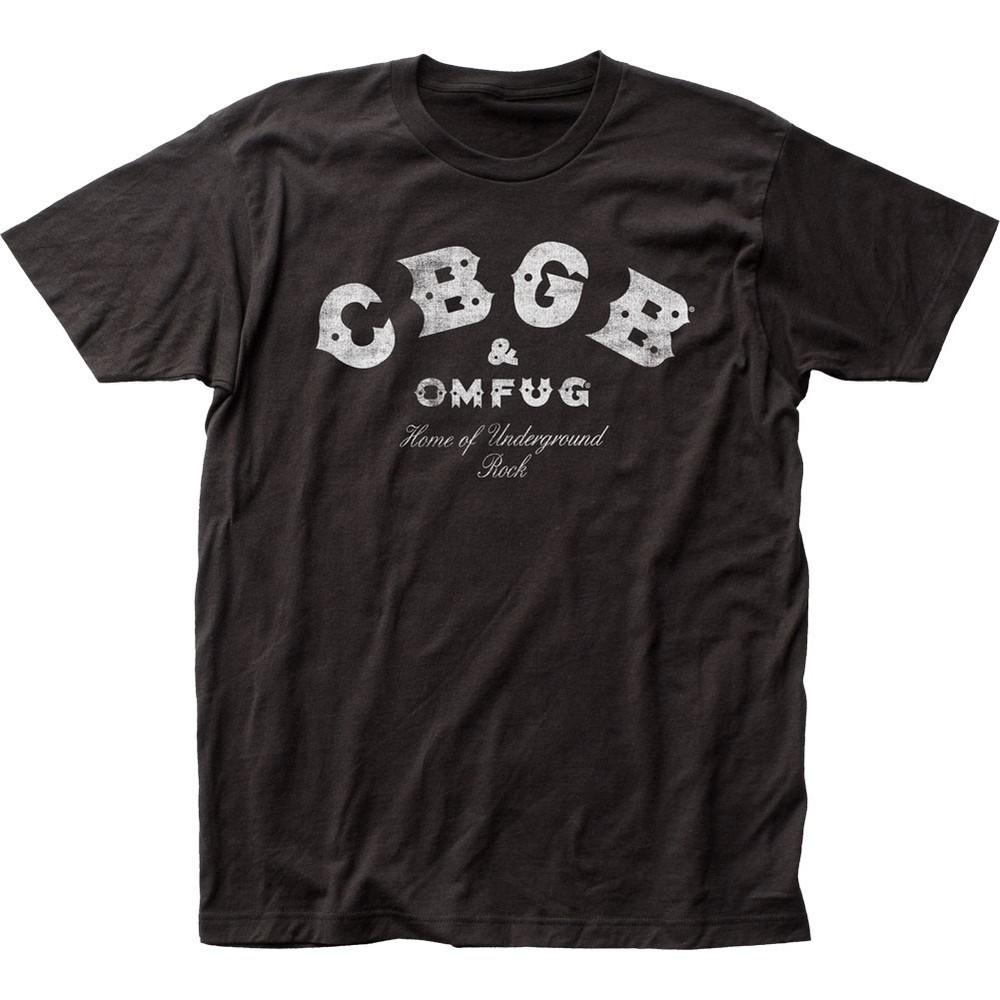 CBGB Distressed Mens T Shirt Music Classic Concert Rock Band Tee New Black Unisex T-Shirt S