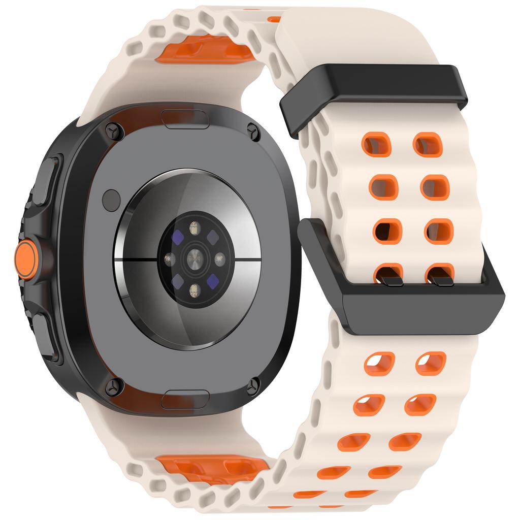 Two-Tone Strap For Samsung Galaxy Watch 8 40/44mm Silicone Sports Band Bracelet For Galaxy Watch 8 Classic 46mm Replacement Band