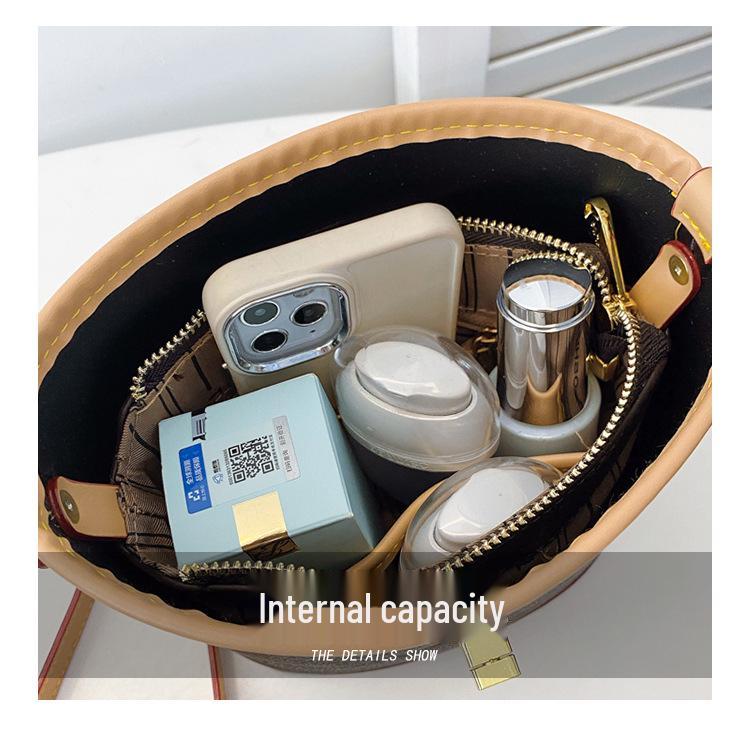 2025 Vintage Print Bucket Bag: Luxury Large Capacity Crossbody & Shoulder Handbag for Women