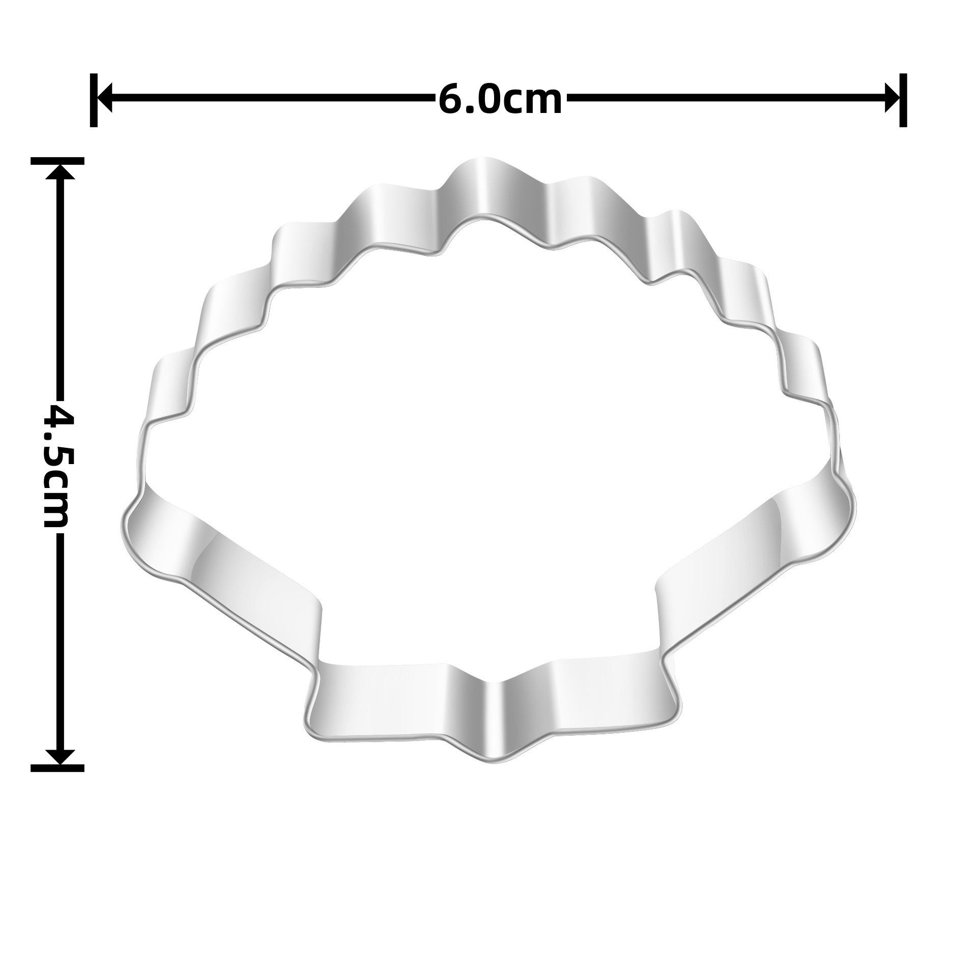 Stainless Steel Ocean-Themed Clay Mold Set: Whale & Shell Designs
