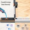 2026 Chenille Flat Mop: Hands-Free, Wet & Dry One-Wipe Clean with Replaceable Cloth