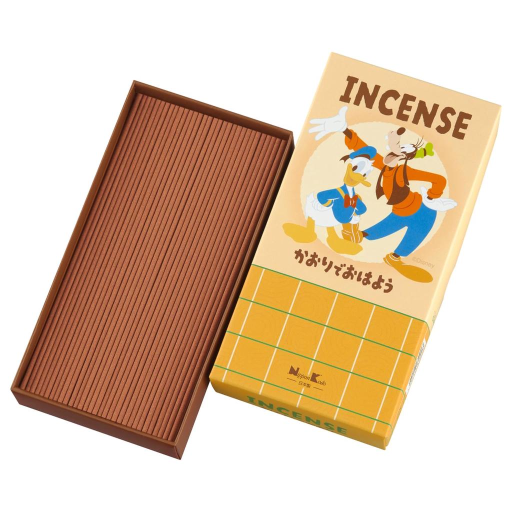 Nippon Kodo Disney Incense Orange Scent Donald Duck & Goofy Kaori De Ohayou 90g