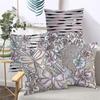 2D flat printing Floral & Butterfly Patterned Decorative Cushion Covers Polyester pillowcase, sofa decorative cushion cov